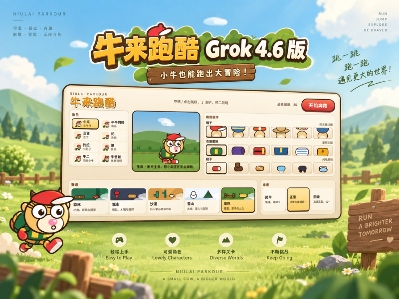 牛来跑酷 Grok 4.6 版封面